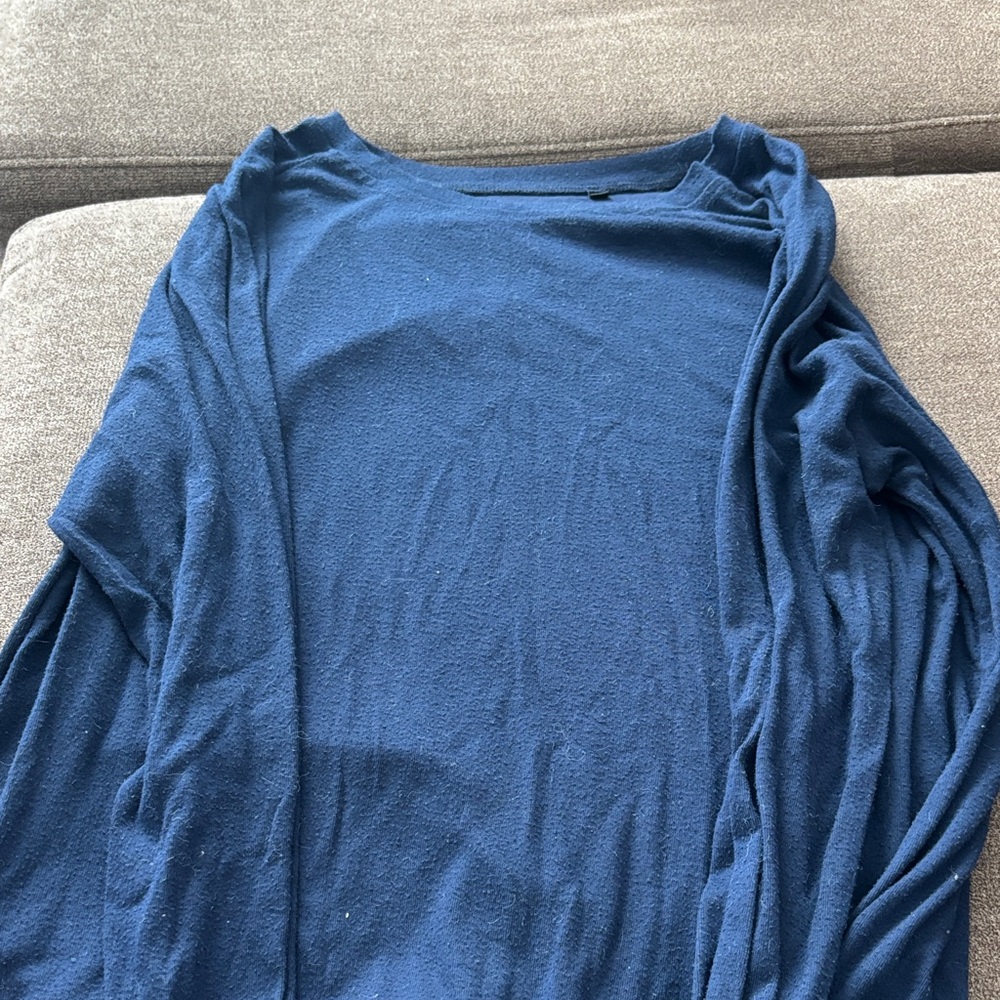 Blue Long Sleeve Top